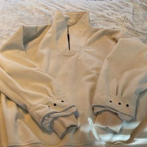 Mens Zero Restriction fleece 1/4 zip pullover